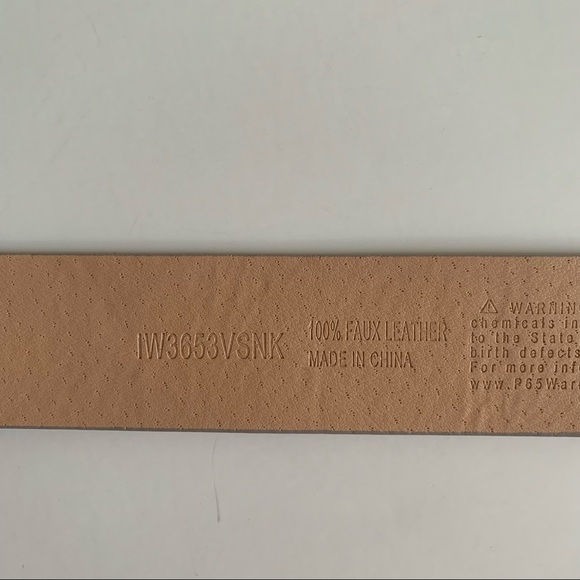 Snake print embossed velvet belt Buckle lilac - Picture 8 of 10